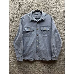 Faherty Blue Shirt Jacket
